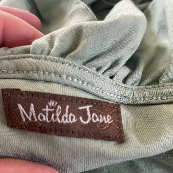 Matilda Jane mint Green‎ Ruffle Wrap Dress Size XS - Picture 4 of 7